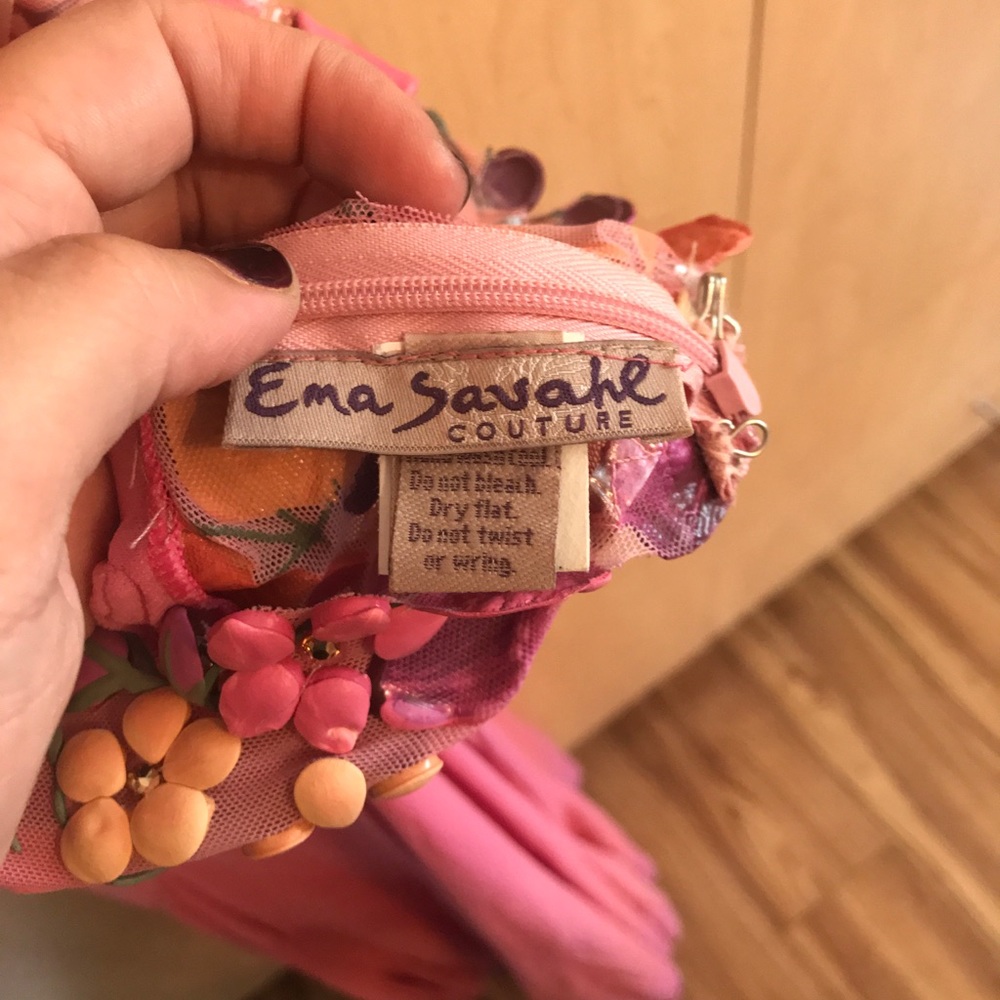 Ema Savahl backless evening gown